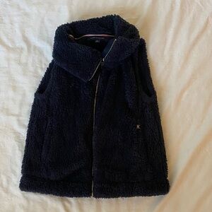 Tommy Hilfiger navy blue faux furVest